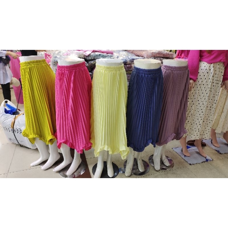 rok plisket - rok muslim - gamis MIDI - rok fashion - skirt prisket - dress panjang