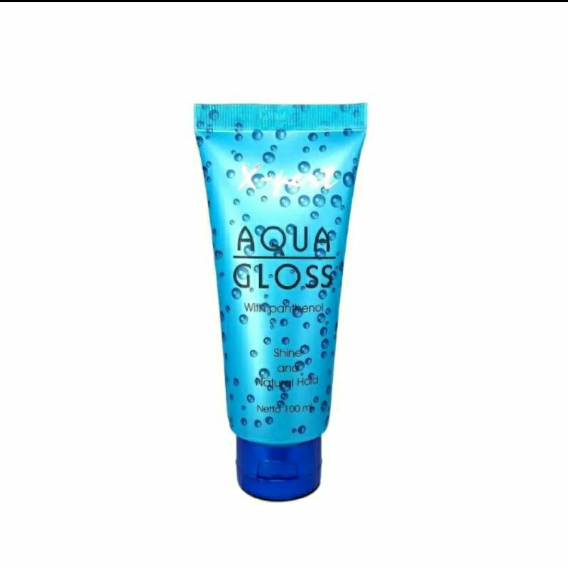 Xpert Aqua Gloss Natural Hold / Ekstra Hold Gel Rambut X-Pert