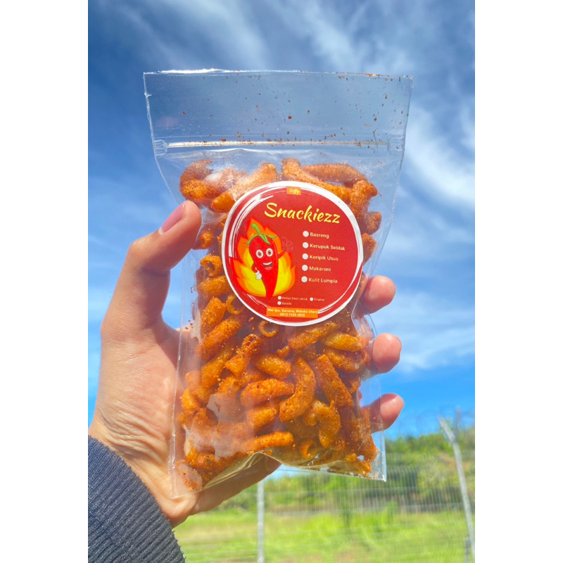 

Makaroni Pedas Daun Jeruk | Jajanan kekinian | Murah Meriah | 80 gr