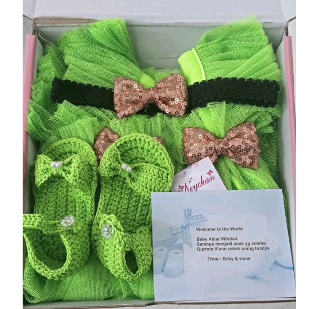 paket hampers murah anak ulang tahun dress bayi neychan