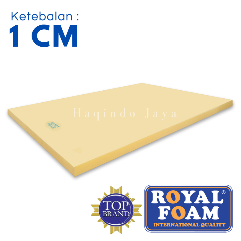 Busa Royal Foam lembaran Tebal 1cm 150x200cm Busa Surpet/Kasur Yellow/Kuning Busa 10mm
