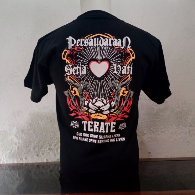 Kaos Distro Pria PSHT lengan pendek - Kaos PSHT Hitam - Kaos Oblong Pria