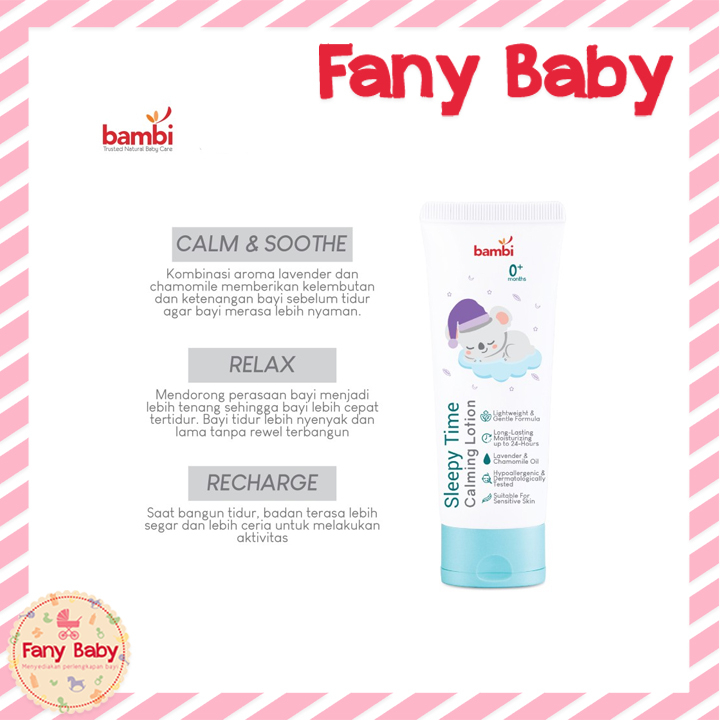 BAMBI SLEEPY TIME CALMING LOTION 100ML