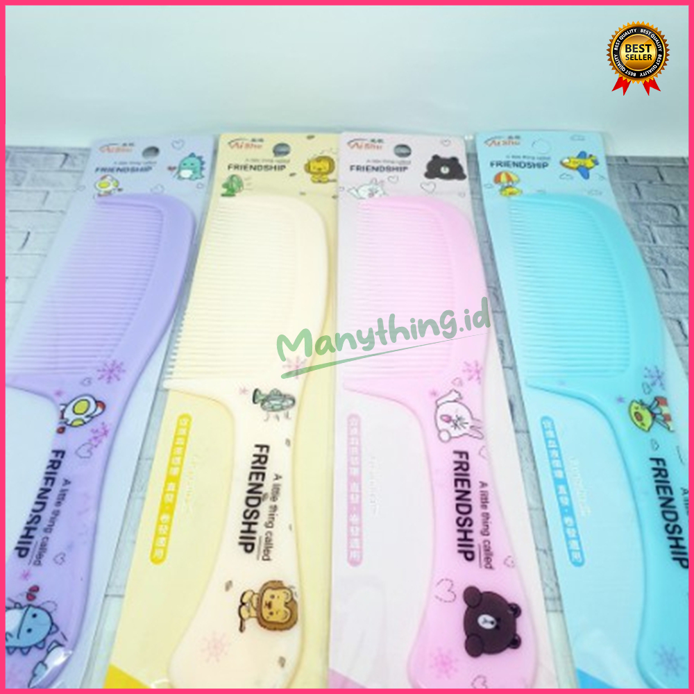 SISIR RAMBUT BESAR KARAKTER / SISIR GAGANG FULL MOTIF LUCU WARNA WARNI TERMURAH / 1PCS SISIR RAMBUT