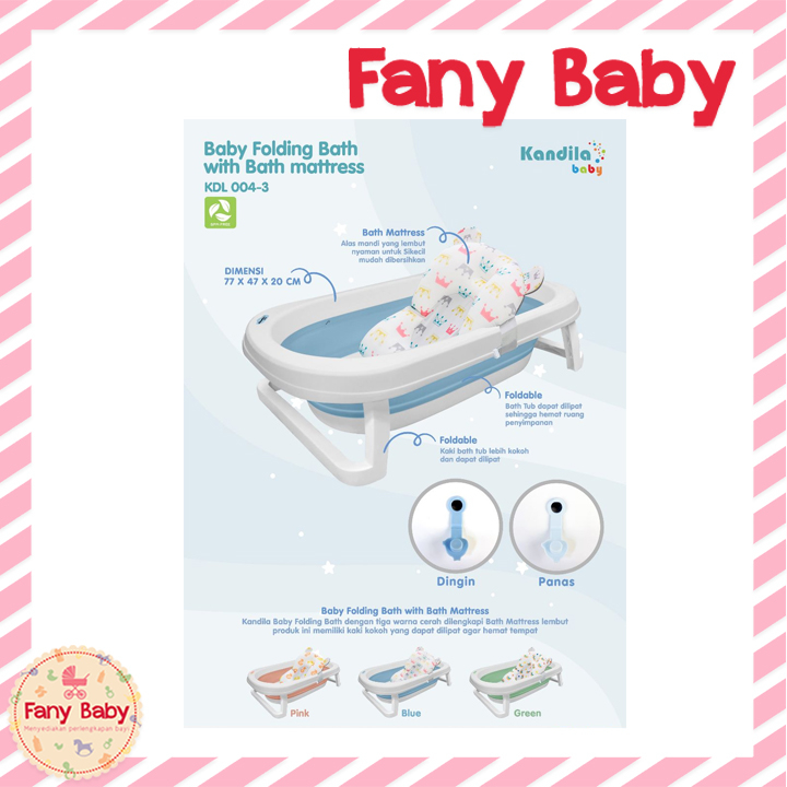 KANDILA BABY FOLDING BATH TUB WITH MATT / KDL004-3