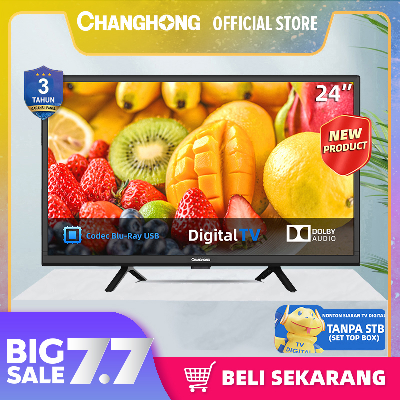 Changhong 24 Inch Digital LED TV (L24G5W) HD TV-HDMI-USB Movie