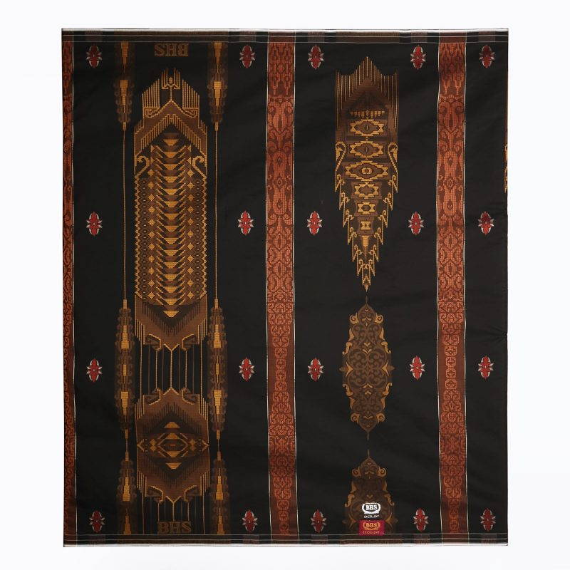 Sarung BHS Excellent Gold Motif E58 JGO Hitam Gold