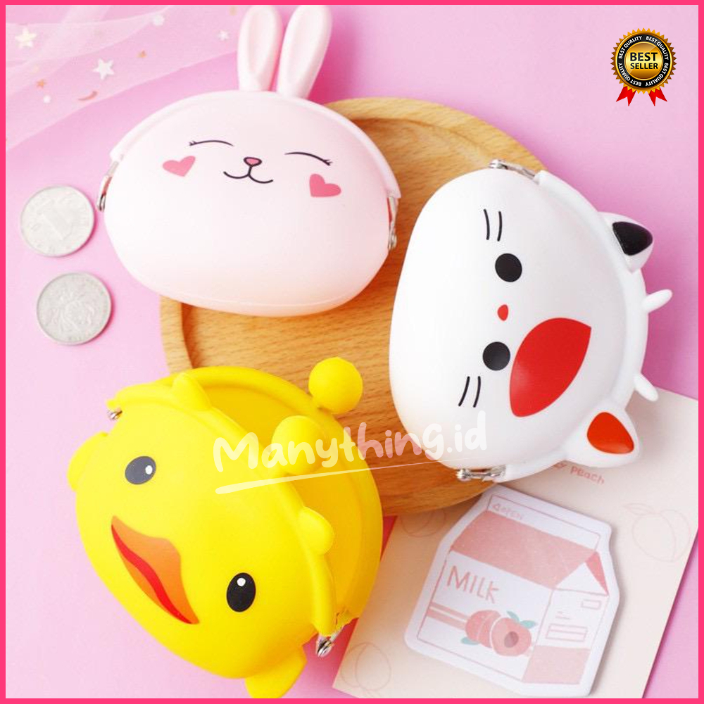 Dompet Koin Karakter Lucu Jelly Silicone Silikon Coin Dompet