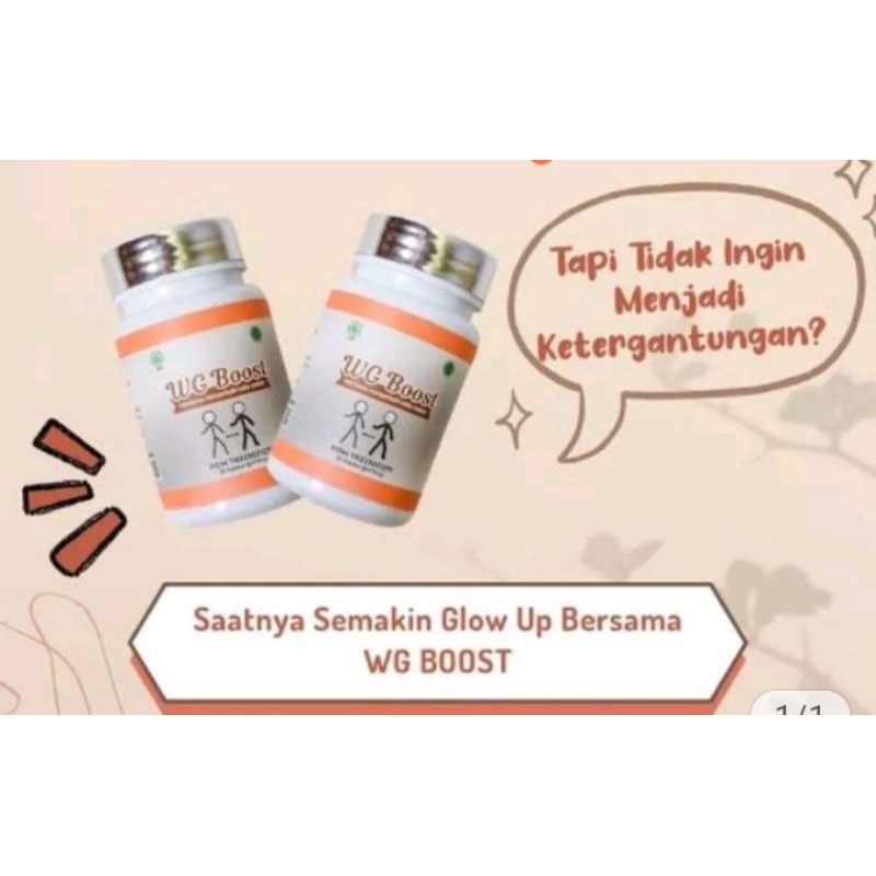 WG BOOTS PENGGEMUK BADAN HERBAL ALAMI AMAN