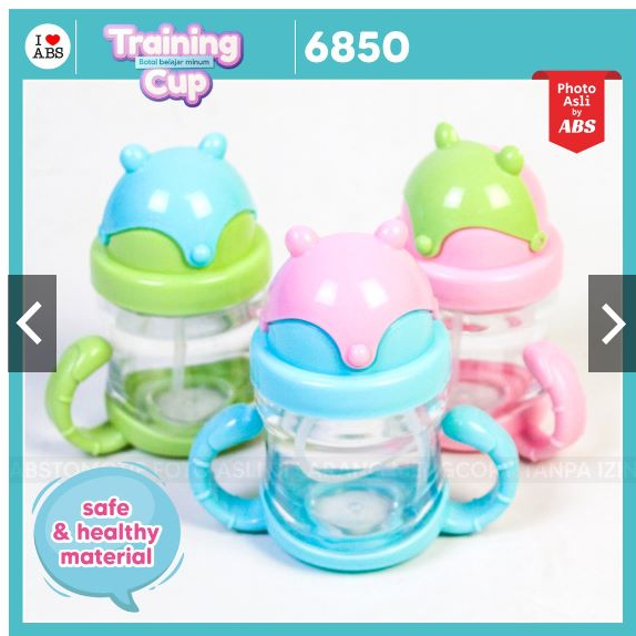 BOTOL MINUM ANAK TRAINING CUP 300ML BPA FREE AMAN UNTUK ANAK