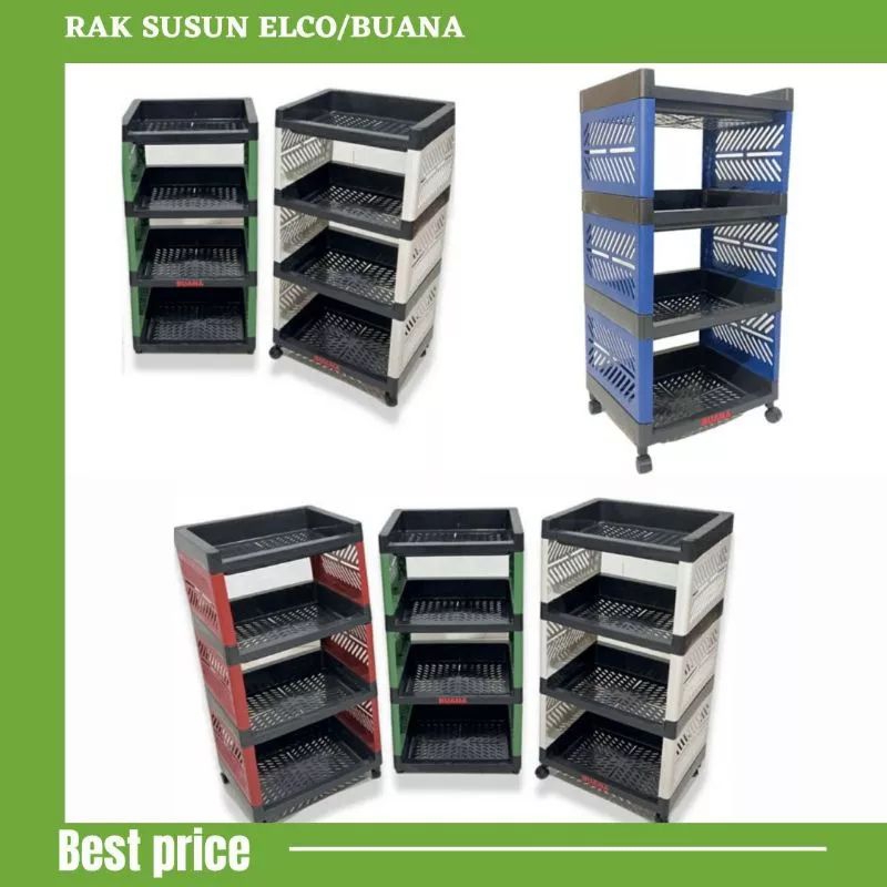 Rak elco 4susun multifungsi/rak yoyo/rak serbaguna