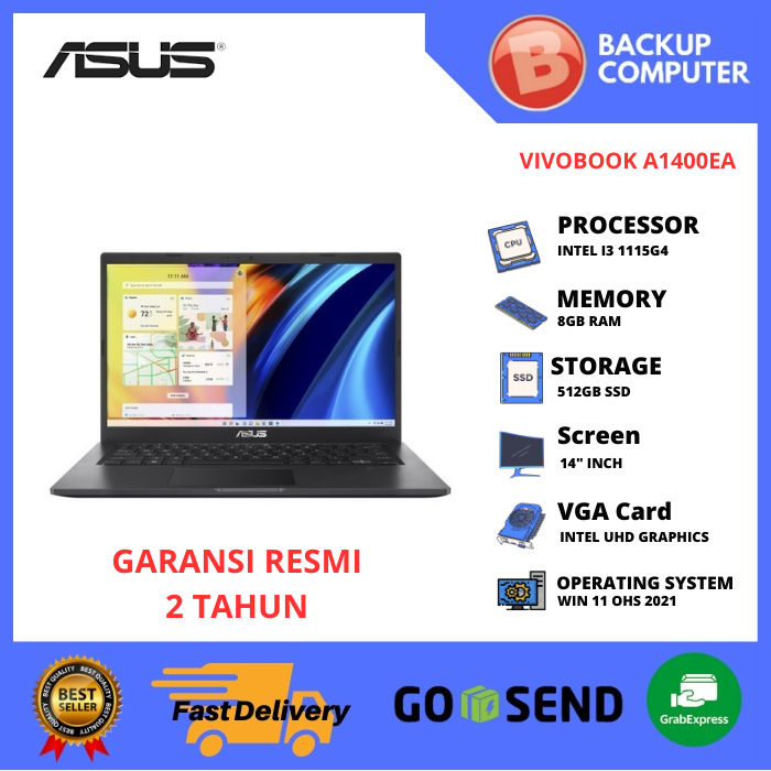 ASUS VIVOBOOK A1400EA-VIPS351 I3 1115G4