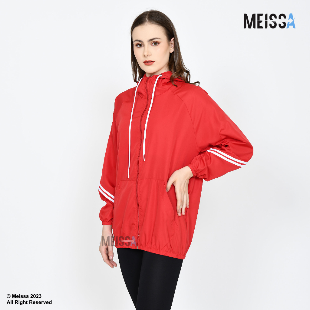 MEISSA Jaket Parasut Premium Olahraga Pria Wanita Jaket Running Jogging