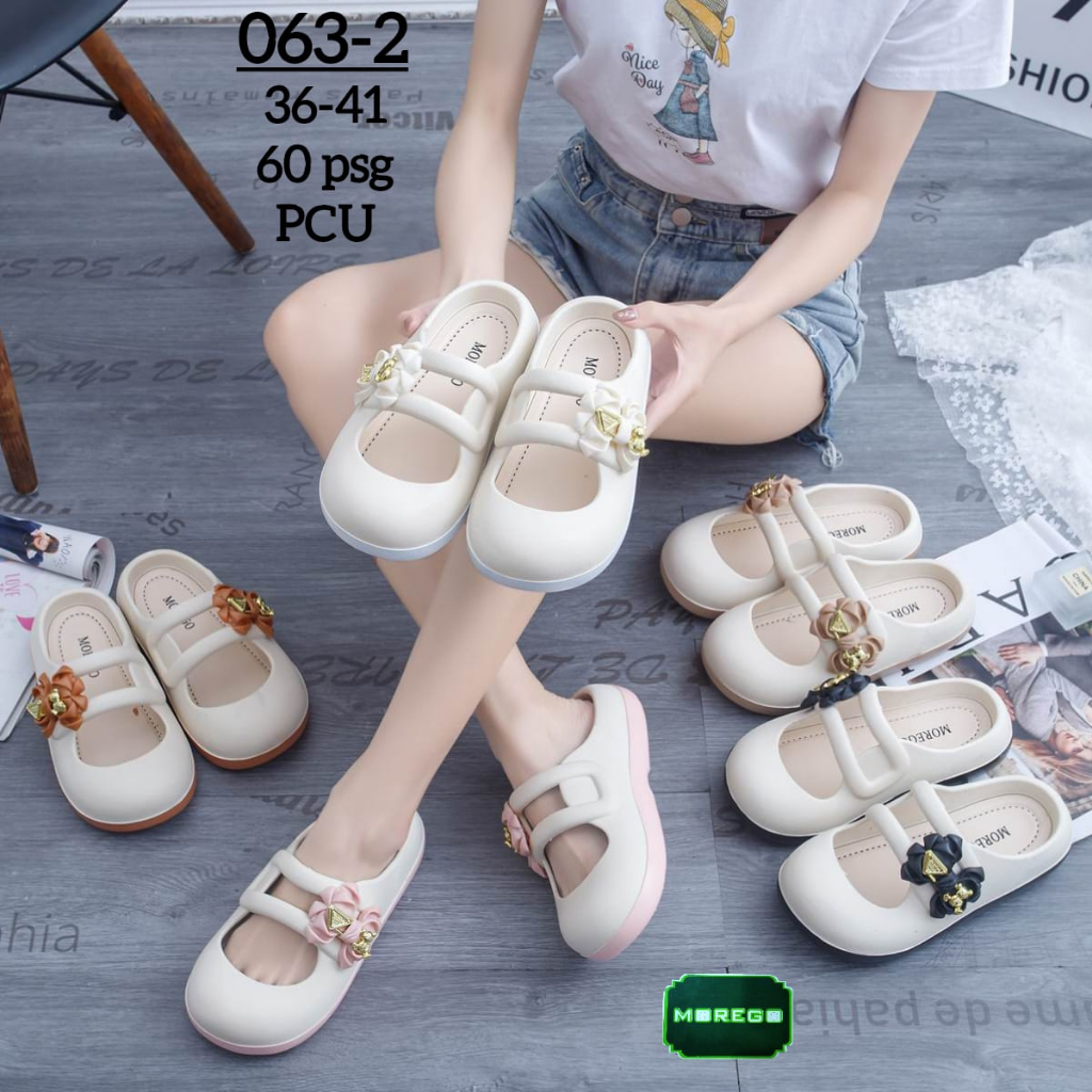 Sepatu Selop Bakpao Wanita Pita Lucu