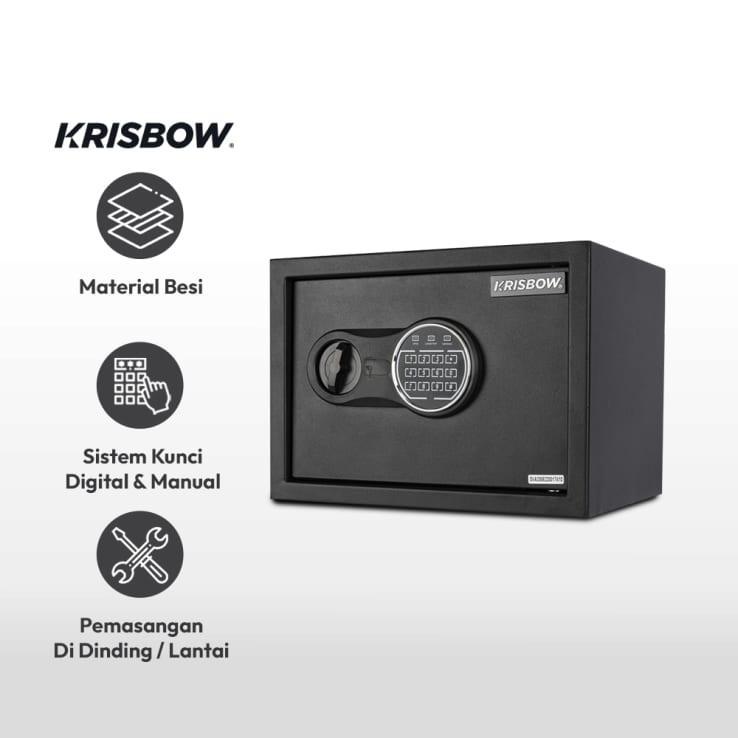 KRISBOW - BRANKAS 25SCE BRANGKAS / CASH BOX / SAFETY BOX / STEEL SAFE