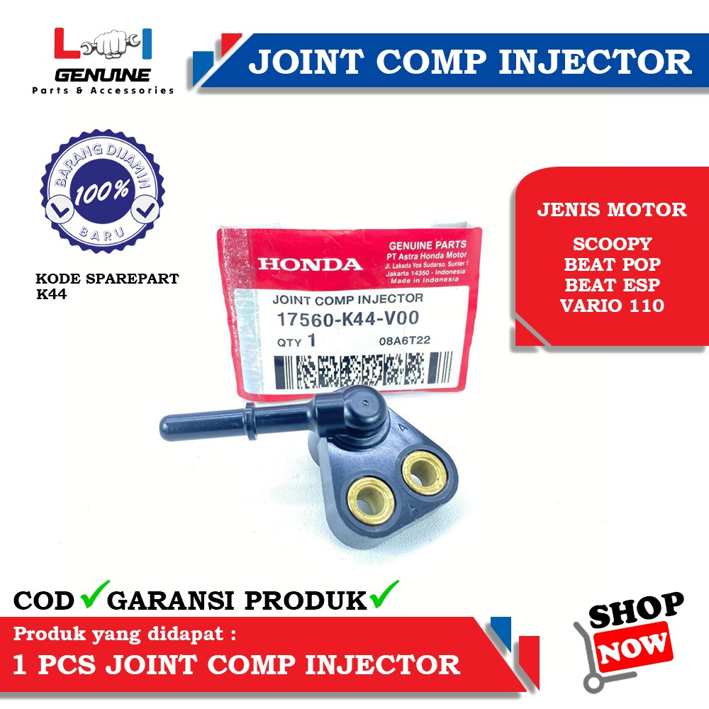 -LOI- RUMAH INJEKTOR JOINT COMP INJECTOR SAMPING BEAT ESP BEAT POP BEAT NEW SCOOPY ESP VARIO 110 ESP K44