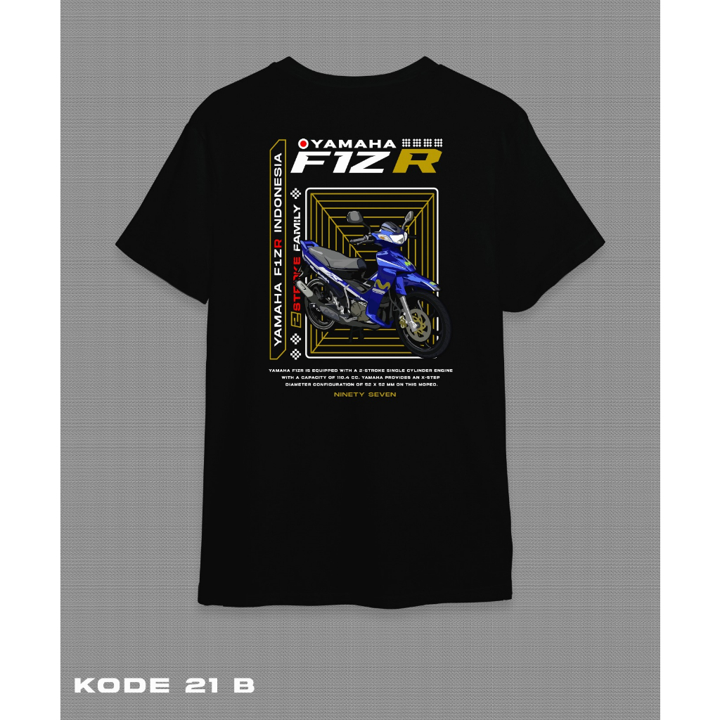 KAOS NINETY SEVEN T-Shirt DESIGN KAOS MOTOR FIZ R