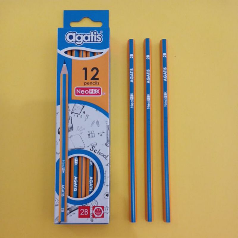 

Pensil 2B AGATIS NeoPex per pak isi 12 pcs pensil