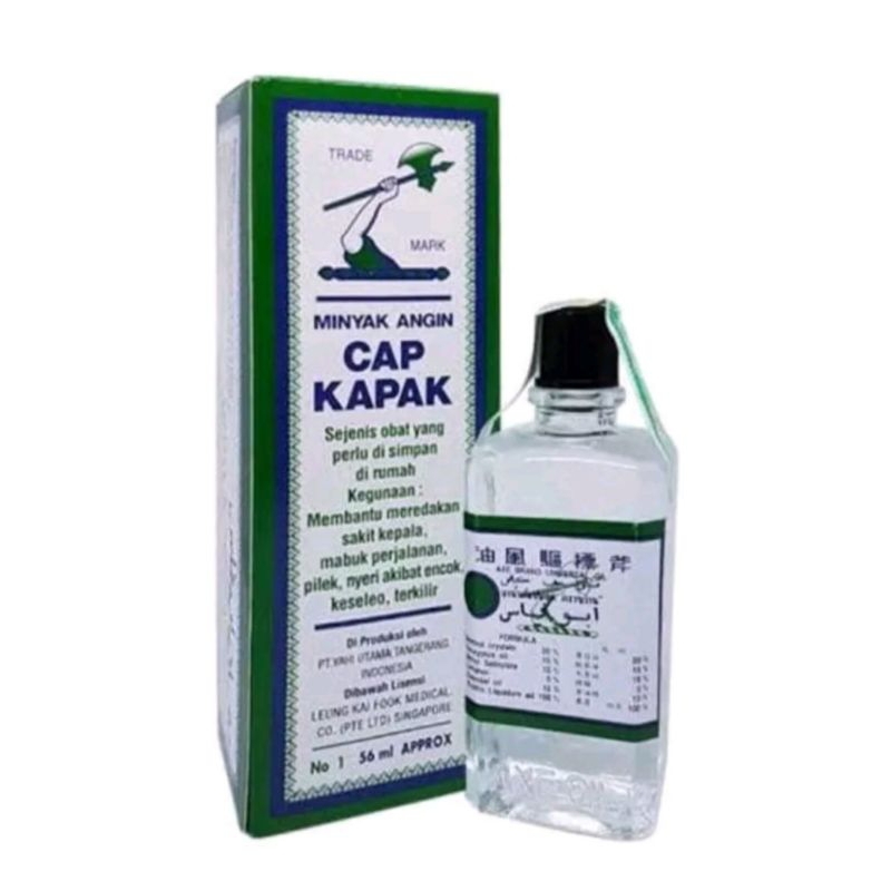 Cap KAPAK minyak angin 56ml Ori