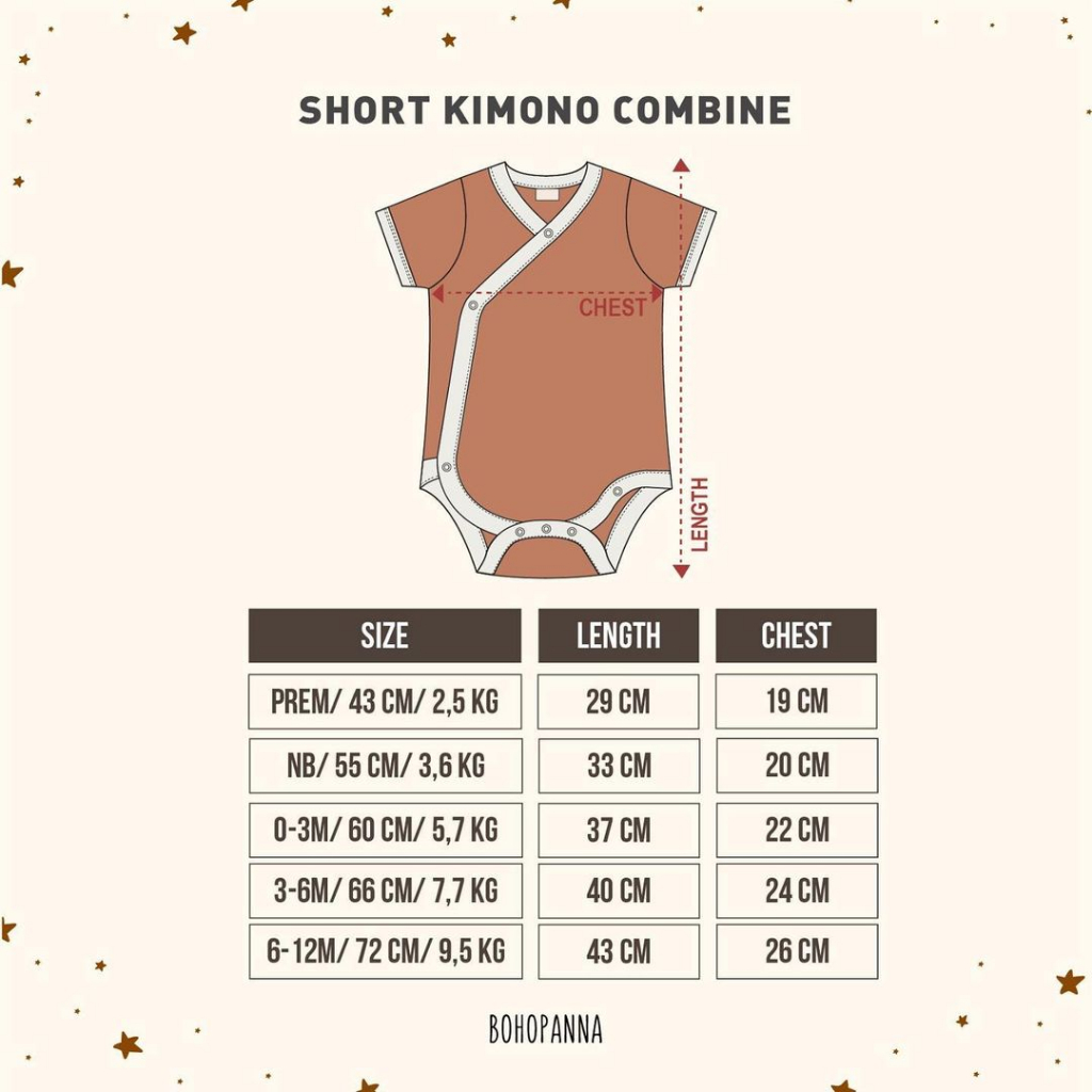 BOHOPANNA - SHORT KIMONO COMBINE - Jumper Bayi