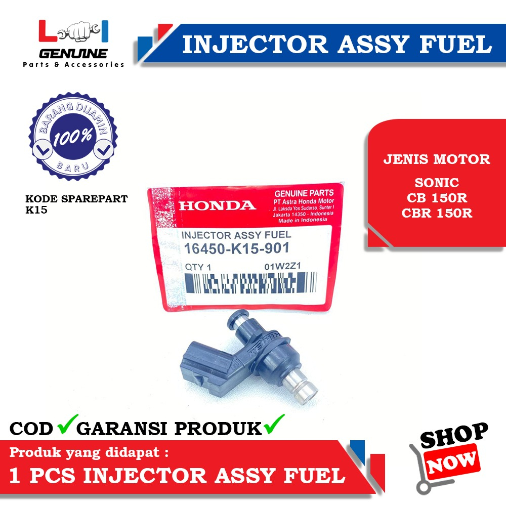 -LOI- INJEKTOR ASSY INJECTOR FUEL PUMP SONIC CB 150R CBR150R K15