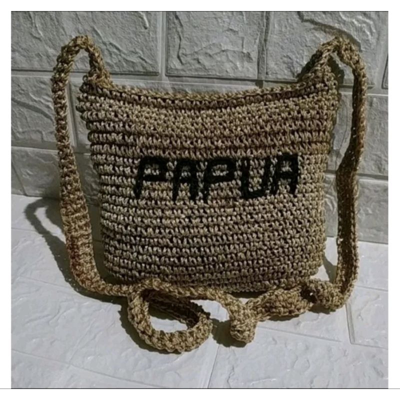 TAS RAJUT NOKEN PAPUA / TAS NOKEN EMAS / TAS SELEMPANG PAPUA / TAS NOKEN PAPUA / NOKEN PAPUA / TAS R