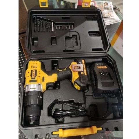 krisbow bor tanpa kabel cordless drill 13mm