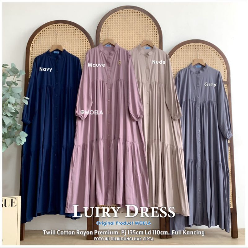 LUIRY DRESS BY MOELA | DRESS COTTON RAYON POLOS | DRESS POLOS PREMIUM