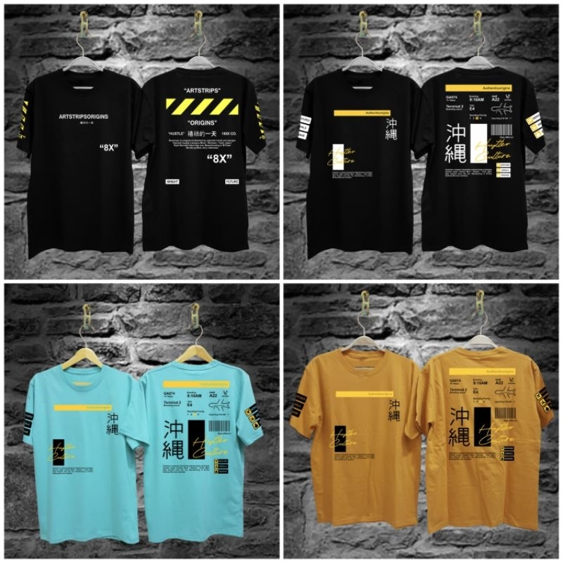 Kaos Distro tulisan Artstrips Combed Allsize L