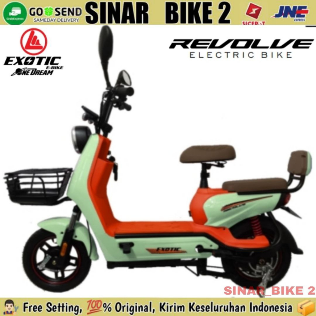 Sepeda Listrik EXOTIC REVOLVE &amp; Cooltech 3.5 500 Watt Electric E Bike BY PACIFIC