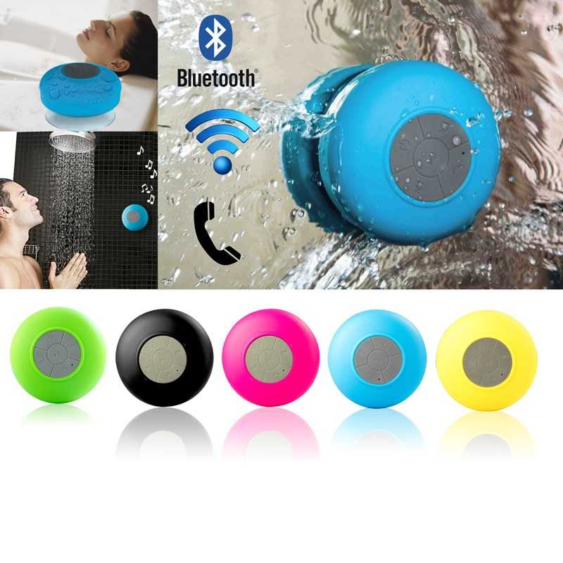 Speaker Bluetooth Waterproof Surround Sound with Suction Cup Spiker Tahan Air Port Bluetooth Berkualitas