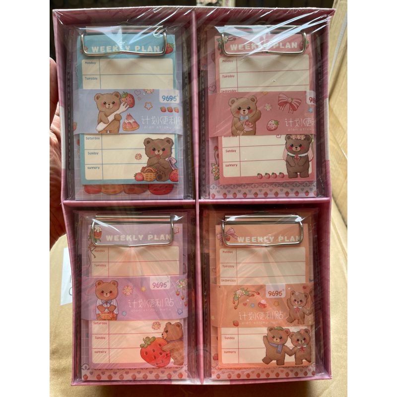 

sticky memo pad motif the bear satuan