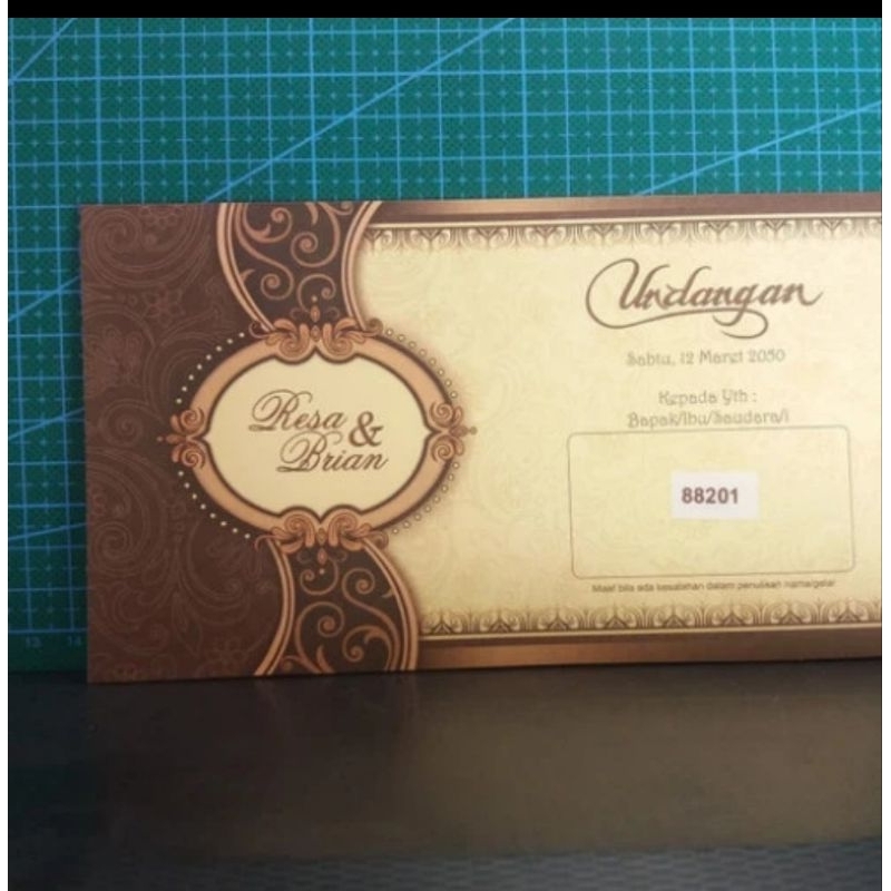 ERBA 88201 Blangko Undangan Nikah Pernikahan Khitanan