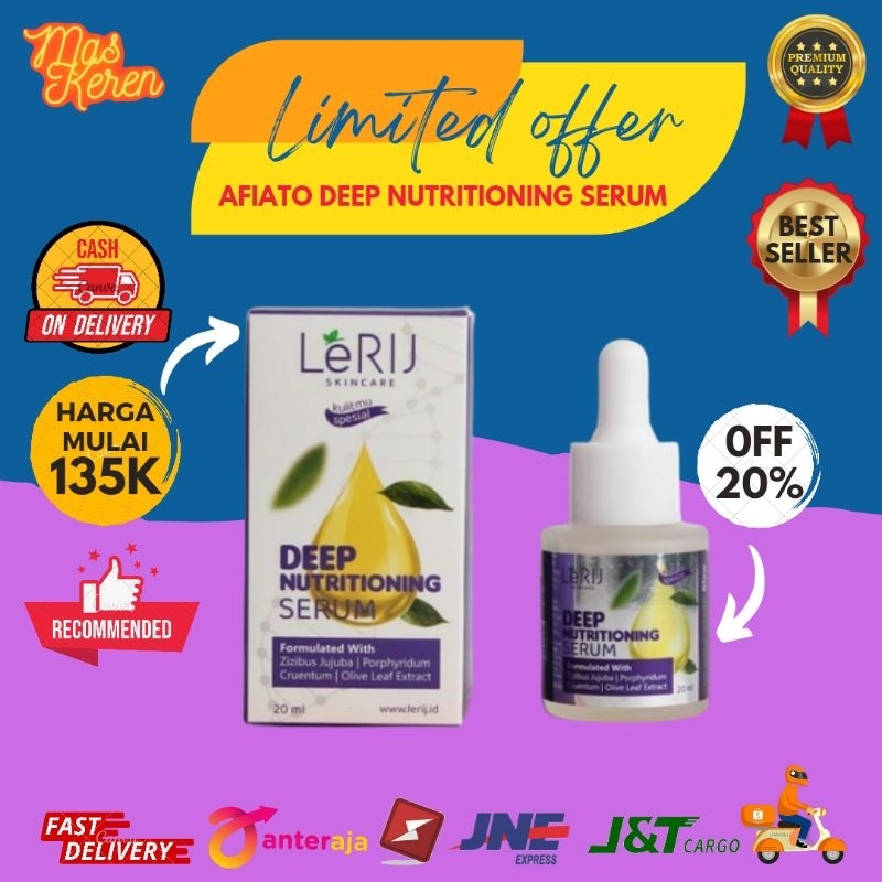Afiato LeRIJ Deep Nutritioning Serum memperlambat proses penuaan/menyegarkan kulit