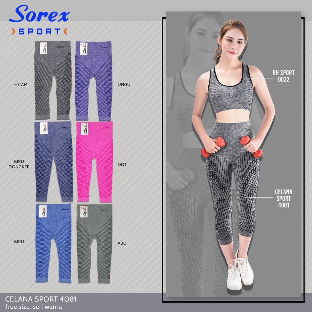 Sorex Celana Sport Panjang | Celana Olahraga Celana Senam Wanita Sport 4081