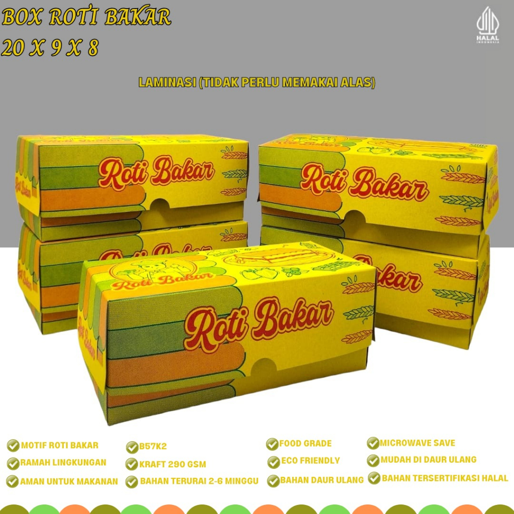 Box Roti Bakar Toast Box (B57K2-20X9X8 Cm)