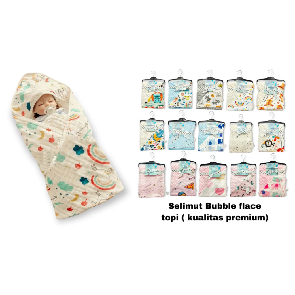 Carterlove Selimut Topi Bayi Premium Motif Lucu