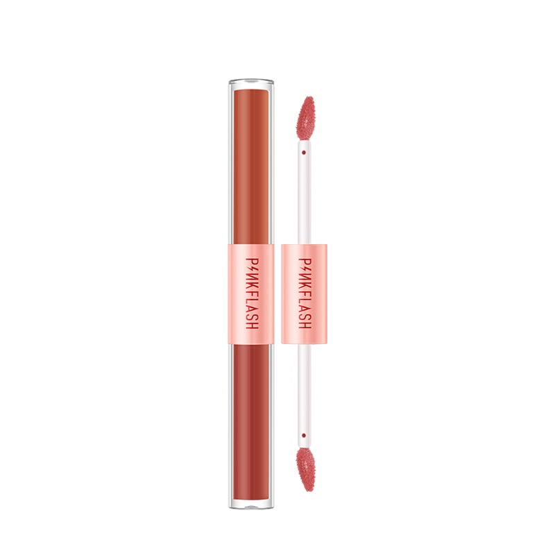 PINKFLASH DoubleSense 2 IN 1 Dual-ended Liquid Lipstick Ombrelips Matte Lipstik Lightweight