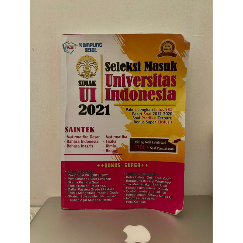 

kampung soal simak ui 2021 seleksi masuk universitas indonesia saintek lengkap