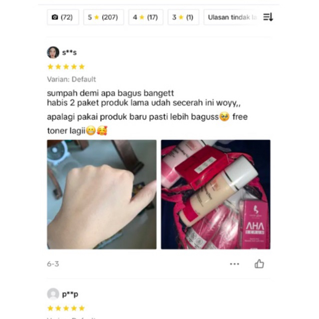 BPOM lotion hb dosting osyin glow racik pemutih badan ampuh penghilang bekas luka bibit pemutih anggur globe