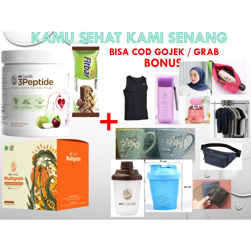 mGanik 3Peptide + Multigrain 20 sachet