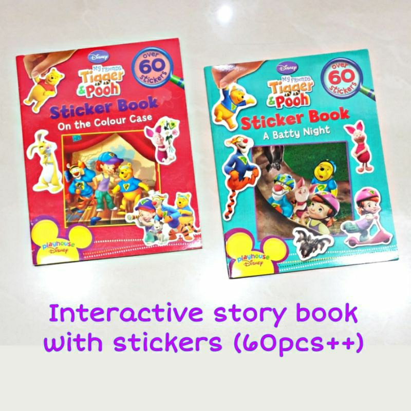 Buku Cerita Bahasa Inggris Winnie The Pooh & Tiger Story Book with Stickers
