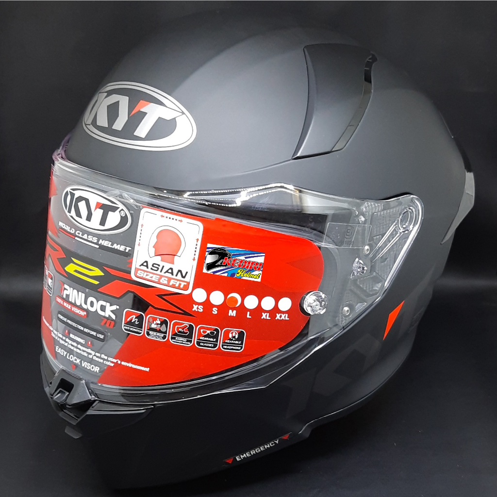 Helm KYT R2R Solid Polos Full Face