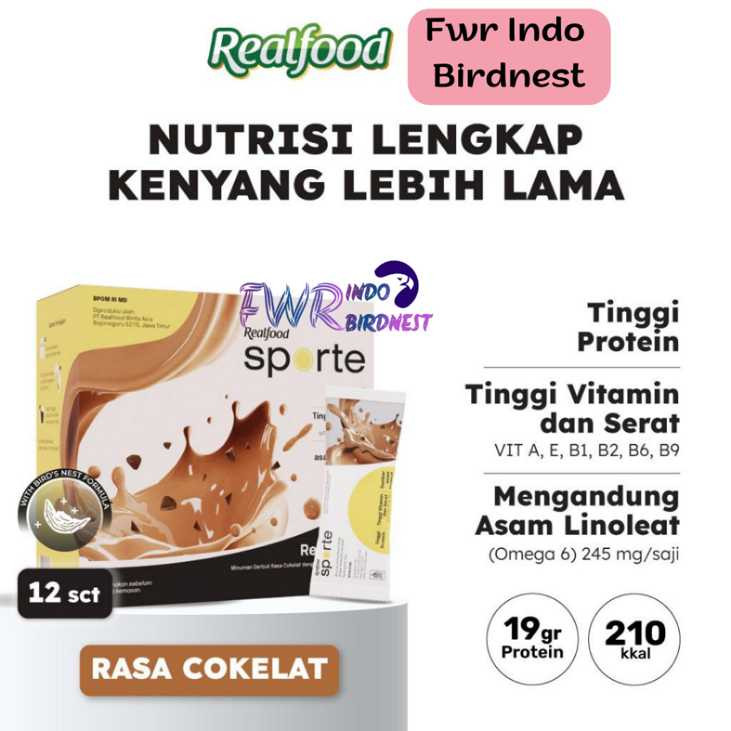 Realfood Sporte Realmeals Cokelat Sereal Protein