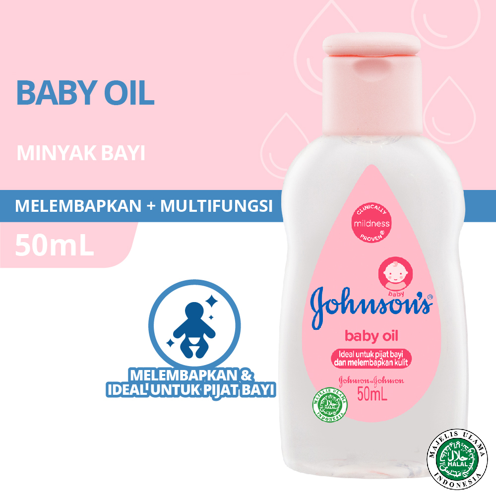 ❤ZJ❤ JOHNSON'S Baby Oil 50ml 125ml 200ml | Baby Oil Johnson 50ml 125ml 200ml