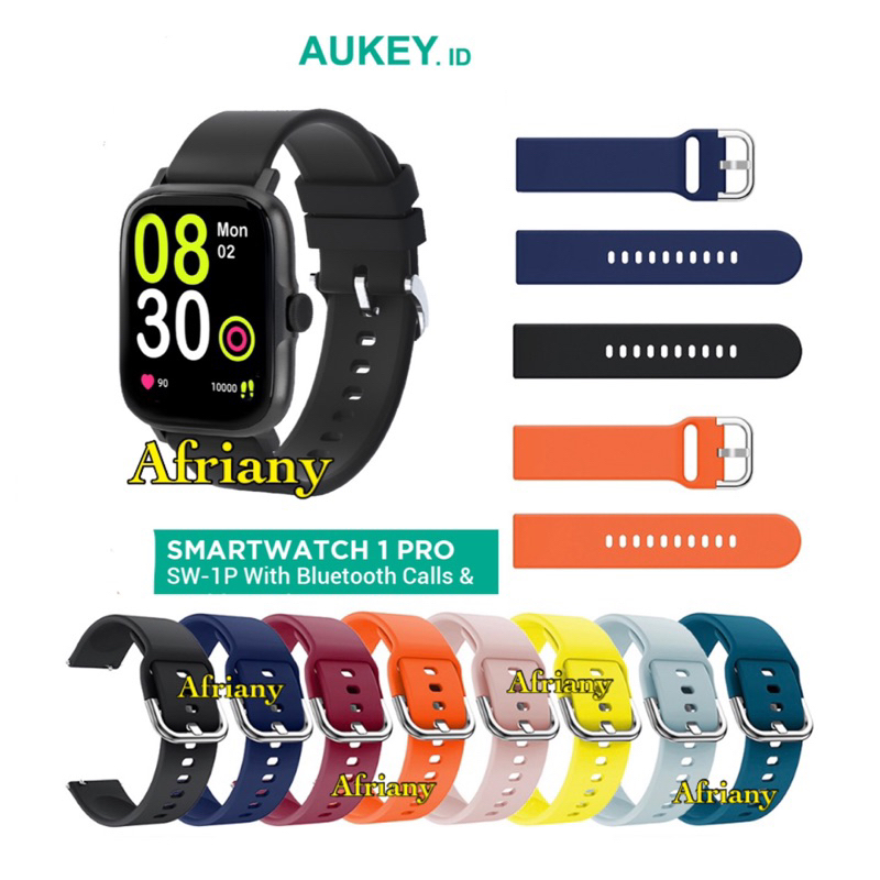 Strap Smartwatch Aukey SW-1P / Aukey SW-1S Tali Jam Rubber Colorful Buckle Model Active