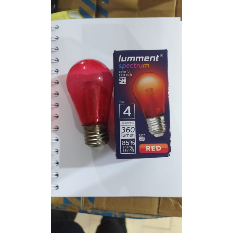 Bohlam Led /Bohlam Led Dekorasi Lument Spectrum type 4 Warna Merah