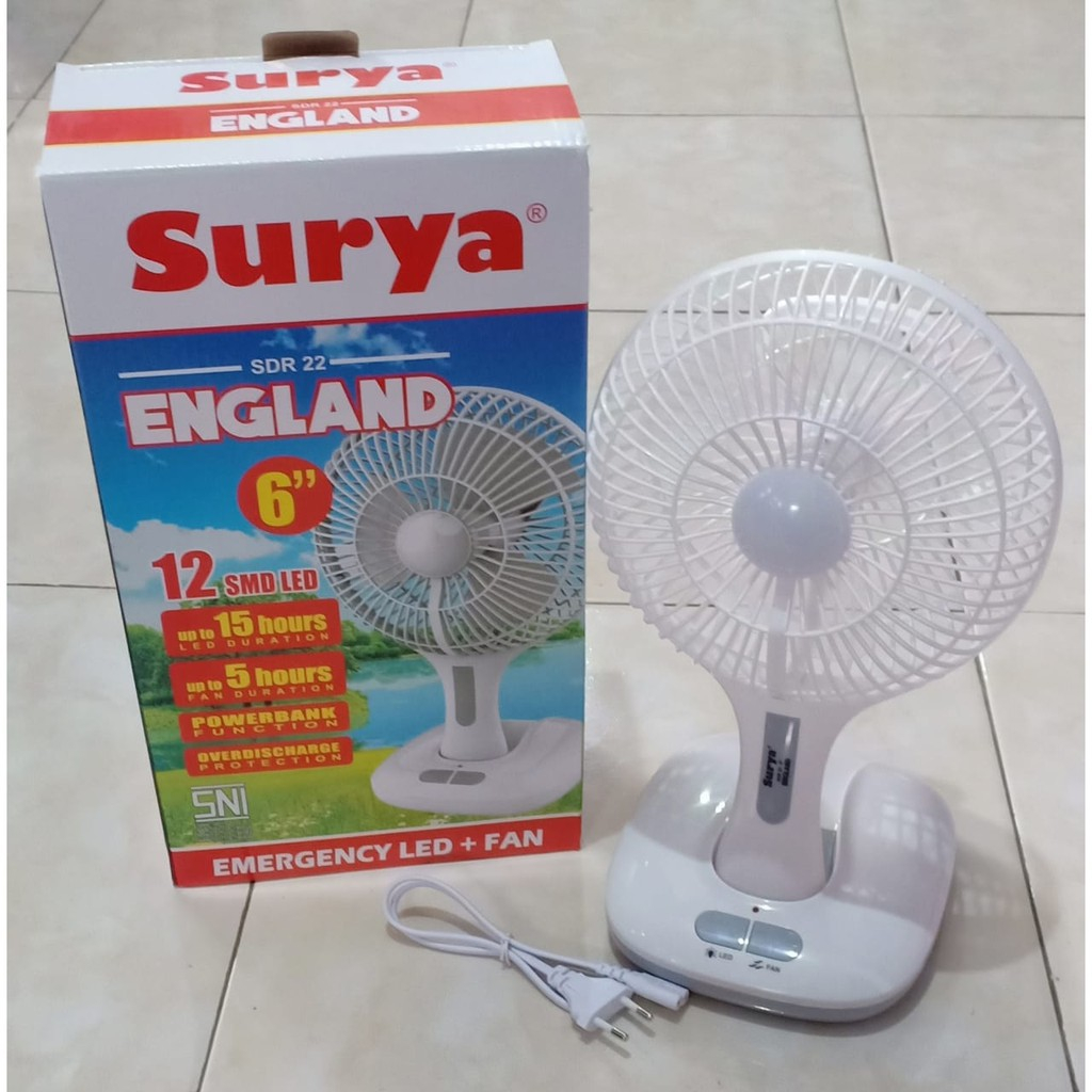 Kipas Angin Emergency Surya AR 138 England