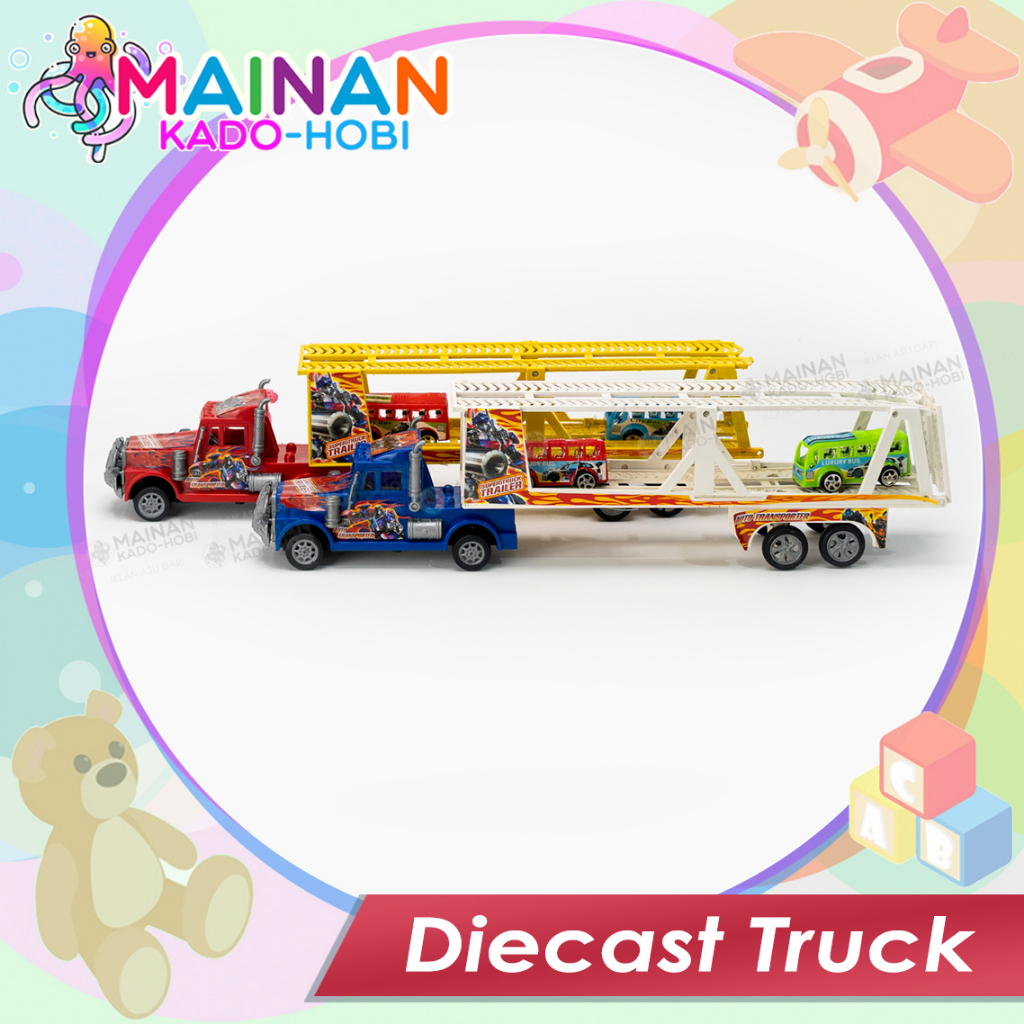 HADIAH ULANG TAHUN MAINAN ANAK MINIATUR DIECAST TRUK TRANSFORMER BUS MIKA