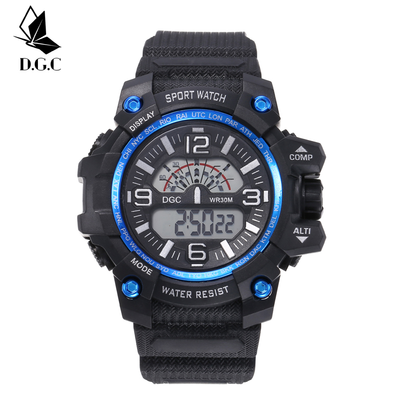 COD Jam Tangan Pria Terbaru Digital Sport Rubber Fashion Watch Men Murah M196